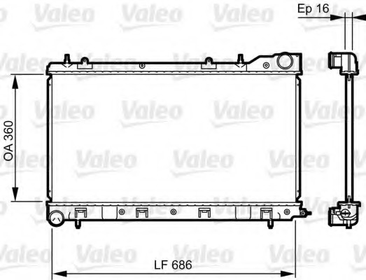 Radiator racire motor