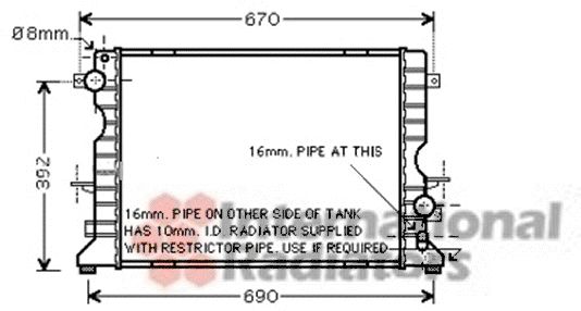 Radiator racire motor