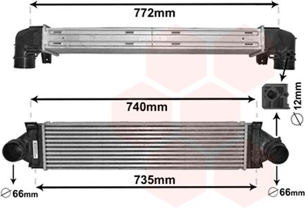 Intercooler, compresor