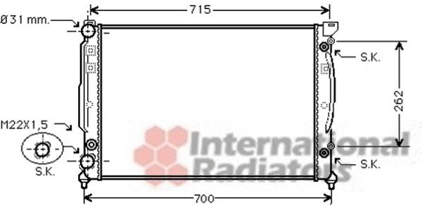 Radiator racire motor