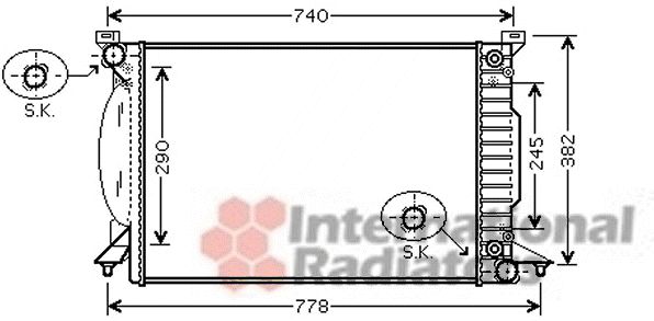 Radiator racire motor