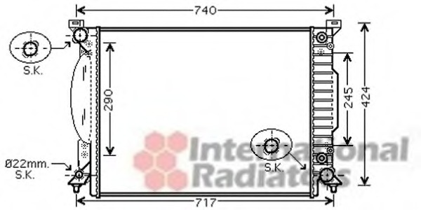 Radiator racire motor