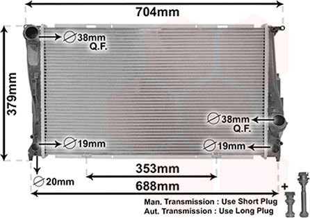 Radiator racire motor