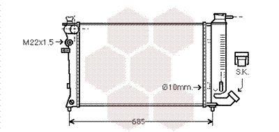 Radiator racire motor