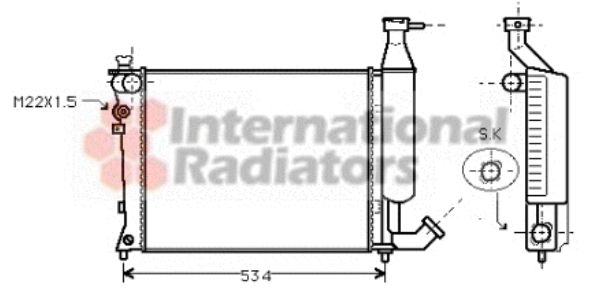 Radiator racire motor