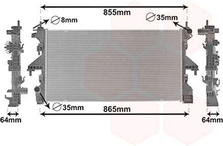 Radiator racire motor