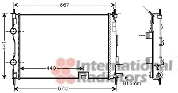 Radiator racire motor