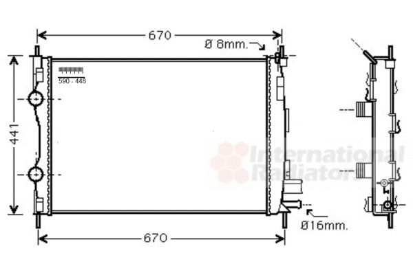 Radiator racire motor