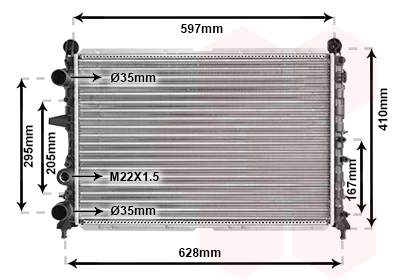 Radiator racire motor