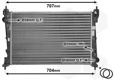 Radiator racire motor