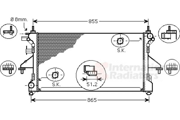 Radiator racire motor