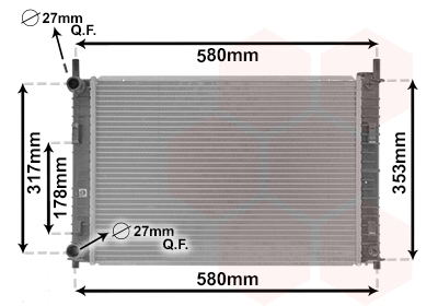 Radiator racire motor