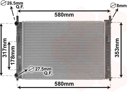 Radiator racire motor