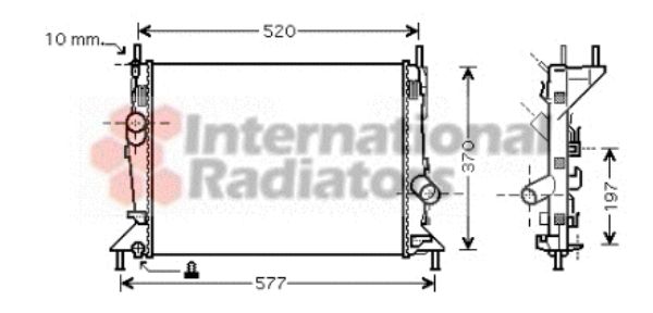 Radiator racire motor