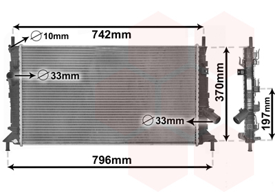 Radiator racire motor