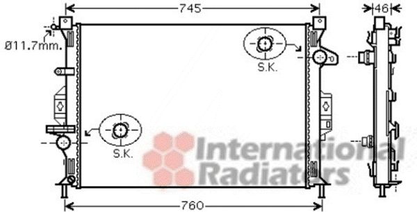 Radiator racire motor