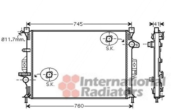 Radiator racire motor