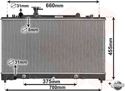 Radiator racire motor