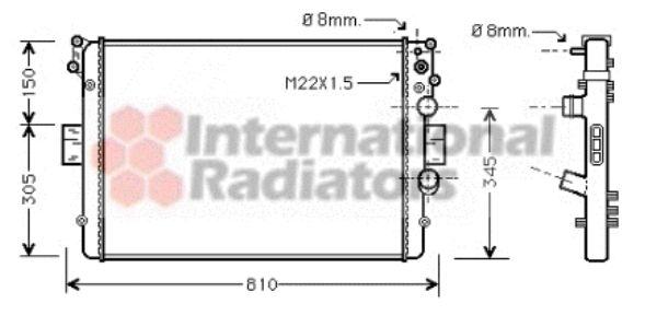 Radiator racire motor