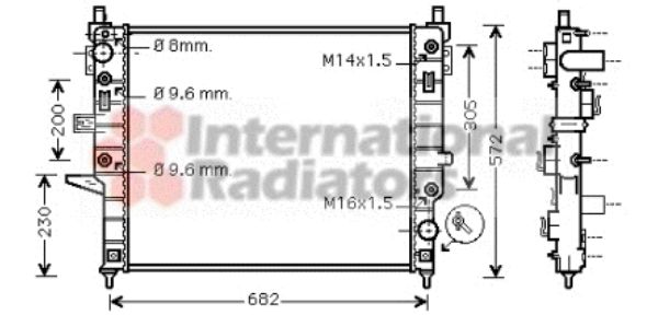 Radiator racire motor