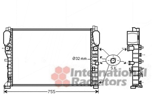 Radiator racire motor