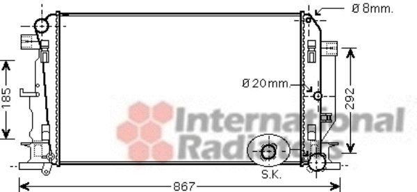 Radiator racire motor