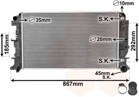 Radiator racire motor