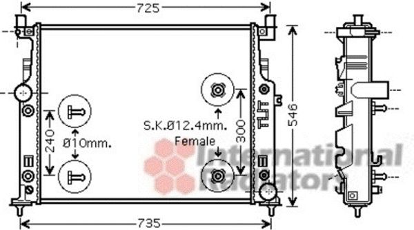 Radiator racire motor