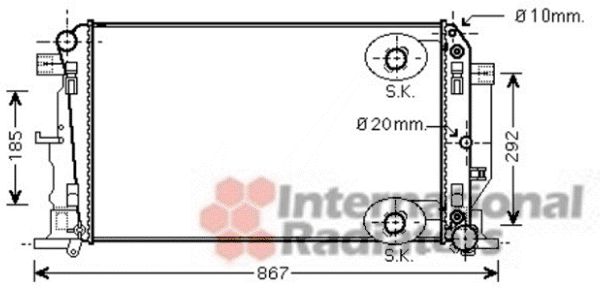 Radiator racire motor