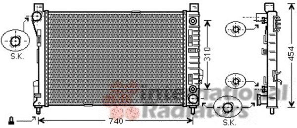 Radiator racire motor