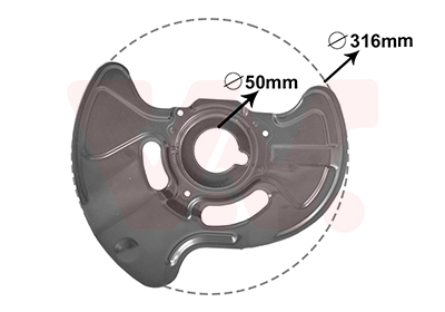 Protectie stropire disc frana