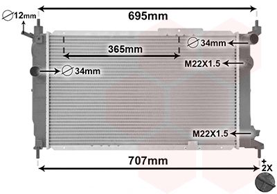 Radiator racire motor