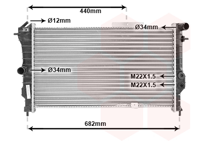 Radiator racire motor