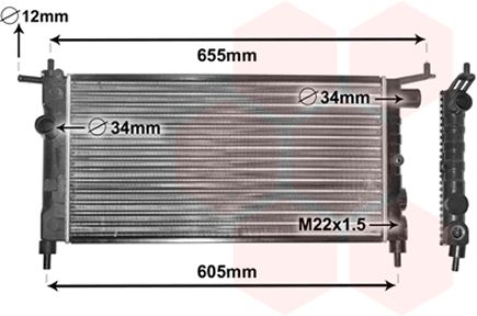 Radiator racire motor