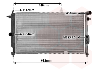 Radiator racire motor