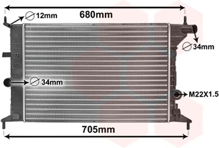 Radiator racire motor