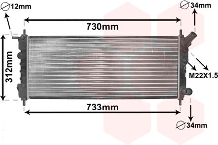 Radiator racire motor