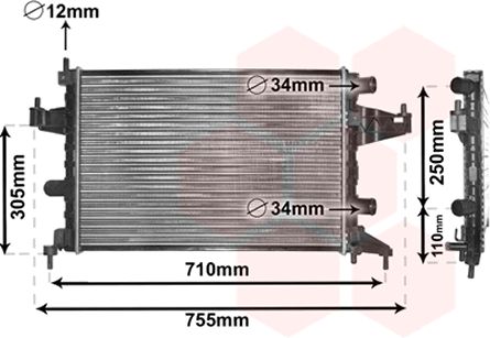 Radiator racire motor