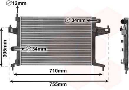 Radiator racire motor