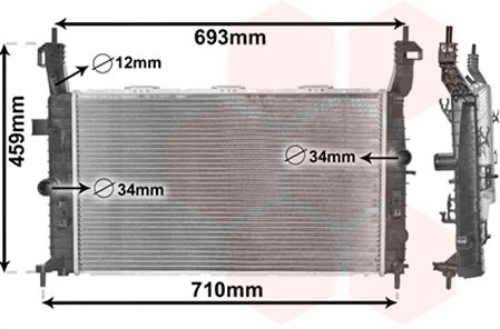 Radiator racire motor