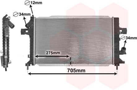 Radiator racire motor