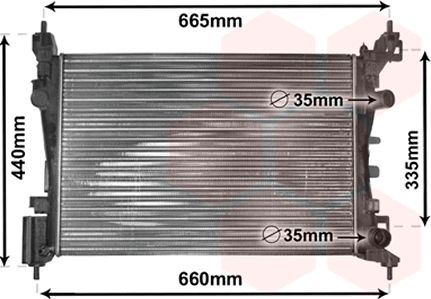 Radiator racire motor