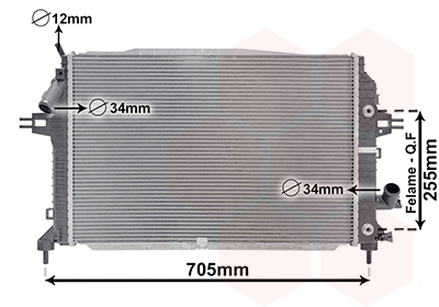 Radiator racire motor