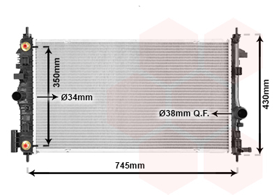 Radiator racire motor