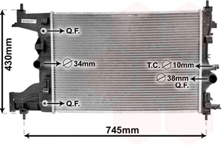 Radiator racire motor