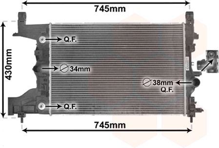 Radiator racire motor