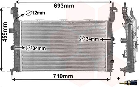 Radiator racire motor