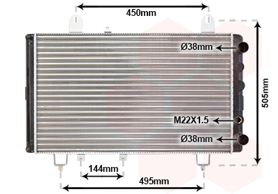 Radiator racire motor