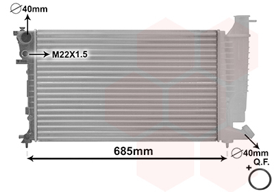 Radiator racire motor