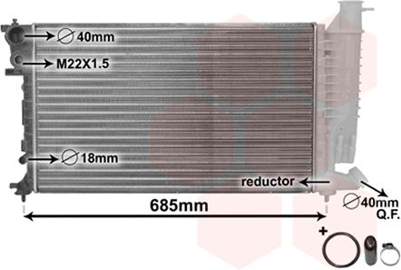 Radiator racire motor